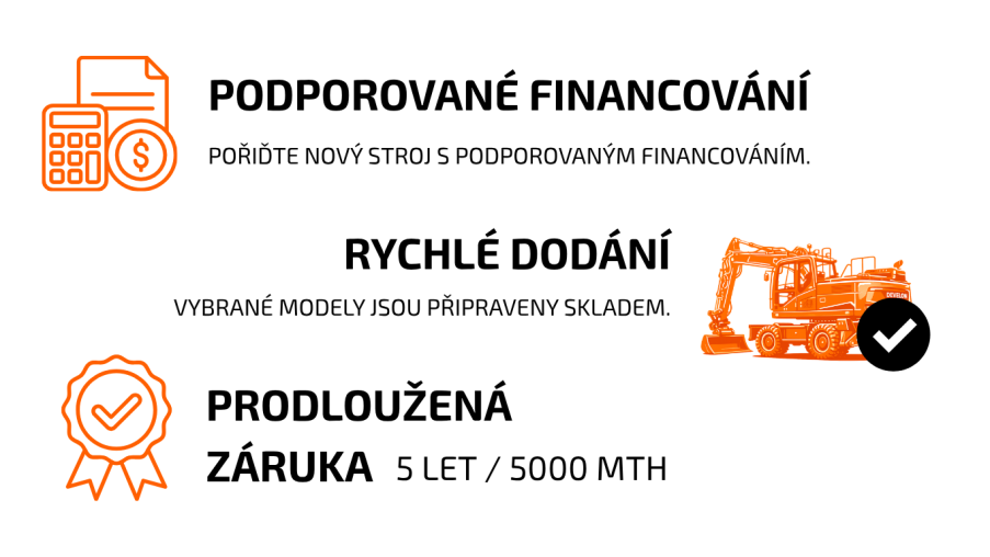 Develon mimořádná nabídka na kolová rypadla Develon mimořádná nabídka na kolová rypadla