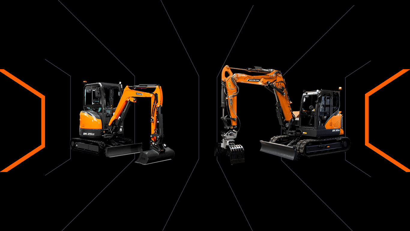 Pořiďte si minibagr DEVELON s úrokem 0%
